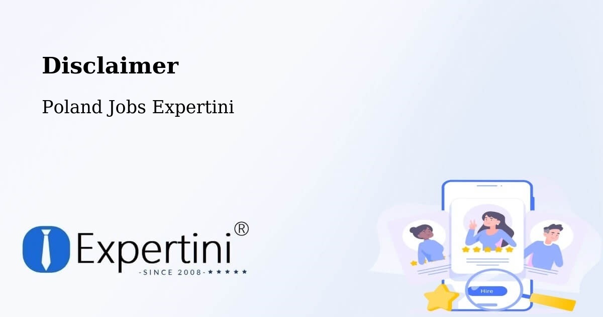 Disclaimer – Łąck - Poland Jobs Expertini